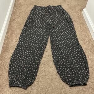 Three Bird Nest The Nest Emberlyn Wide Leg Cinched Pants Size XL Floral